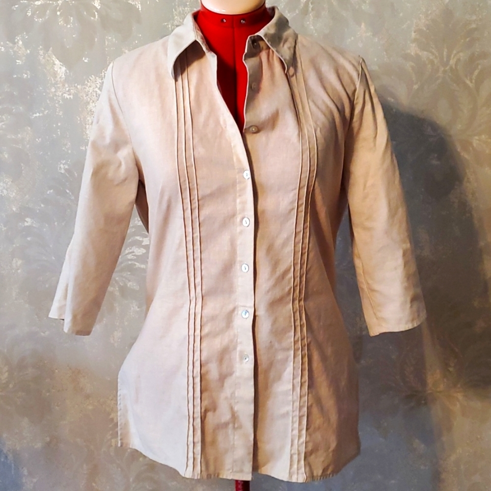 Vintage linen blend shirt